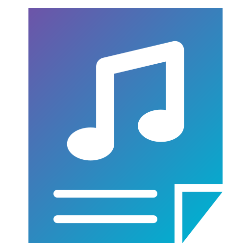 música Generic gradient fill icono