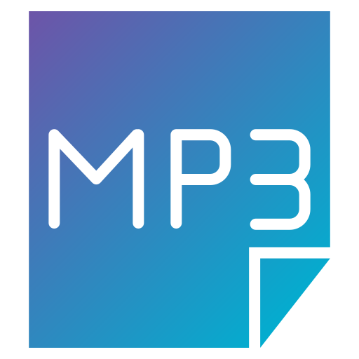 Mp3 Generic gradient fill icon