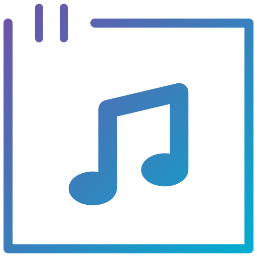 música Generic gradient fill icono