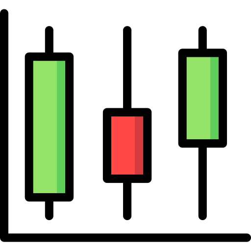 gráfico de velas Generic color lineal-color Ícone