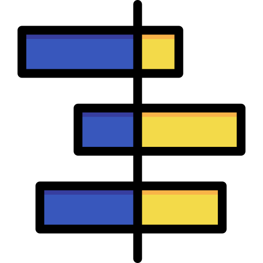 barra horizontal Generic color lineal-color Ícone