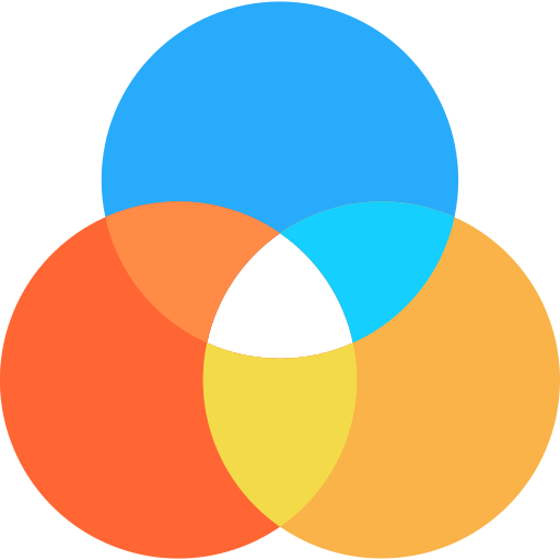 venn-diagramm Generic color fill icon