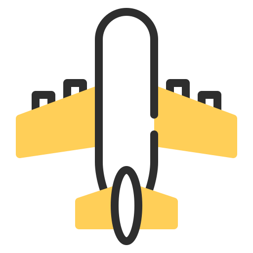 Airplane Generic color lineal-color icon