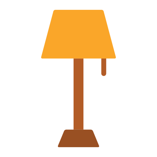 Floor lamp Generic color fill icon