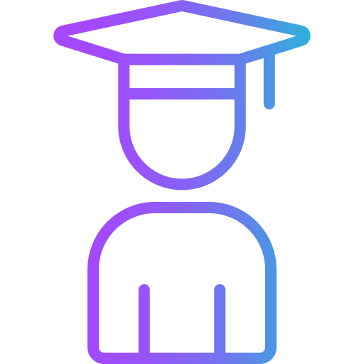 student Generic gradient outline icoon