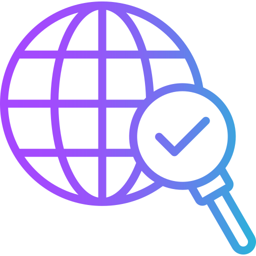 ricerca globale Generic gradient outline icona