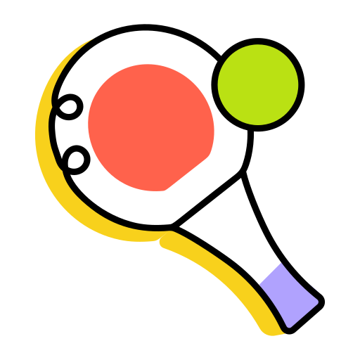 卓球 Generic color lineal-color icon