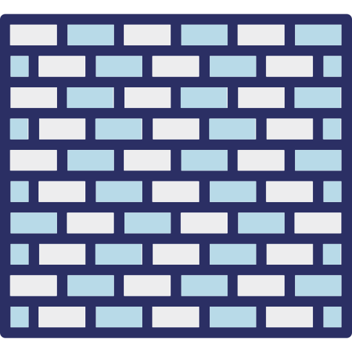 Bricks wall Generic color lineal-color icon