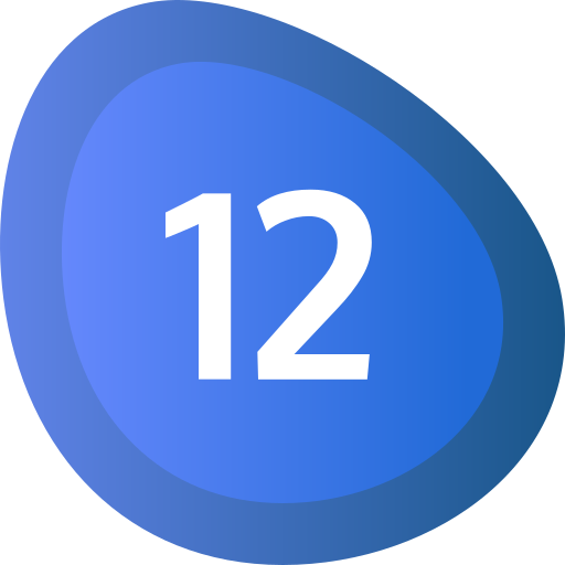twaalf Generic gradient fill icoon