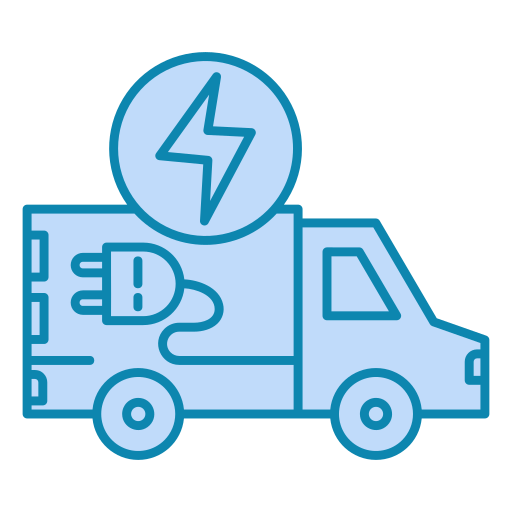 Electric van Generic color lineal-color icon