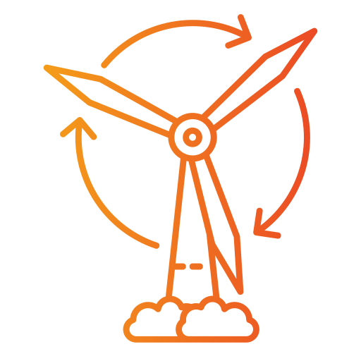 Wind turbine Generic gradient outline icon
