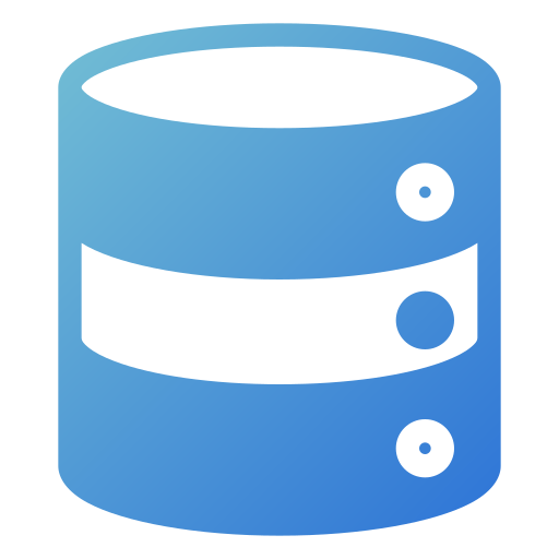 base de datos Generic gradient fill icono