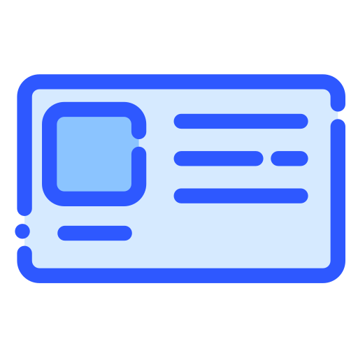 Id card Generic color lineal-color icon