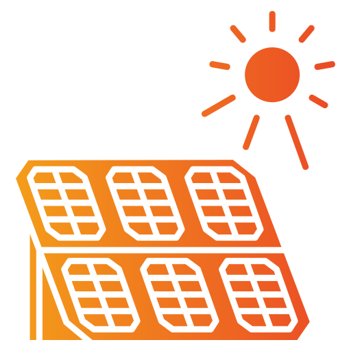 panneau solaire Generic gradient fill Icône