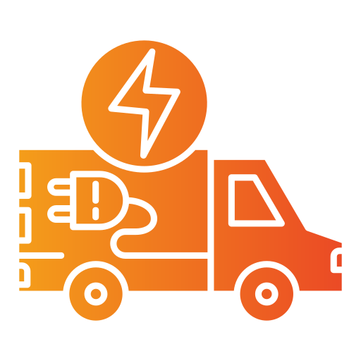 furgoneta eléctrica Generic gradient fill icono