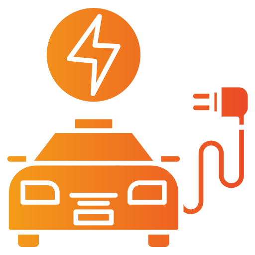 elektryczna taksówka Generic gradient fill ikona