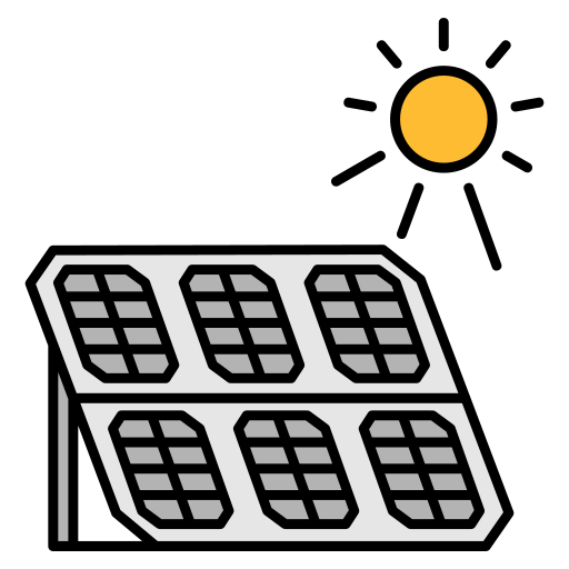 zonnepaneel Generic color lineal-color icoon