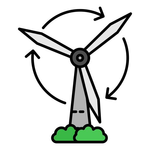 Wind turbine Generic color lineal-color icon