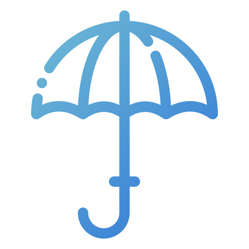 Umbrella Generic gradient outline icon