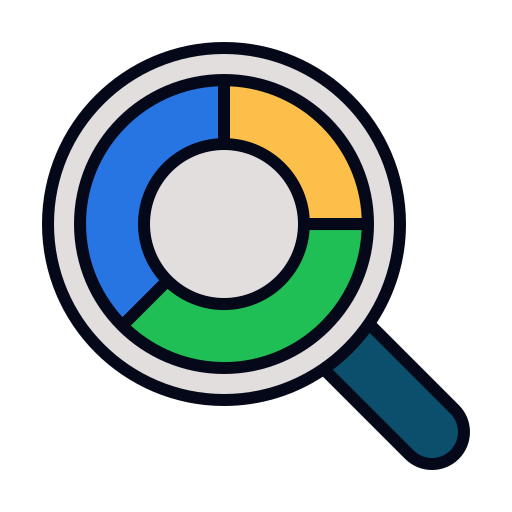 marktonderzoek Generic color lineal-color icoon