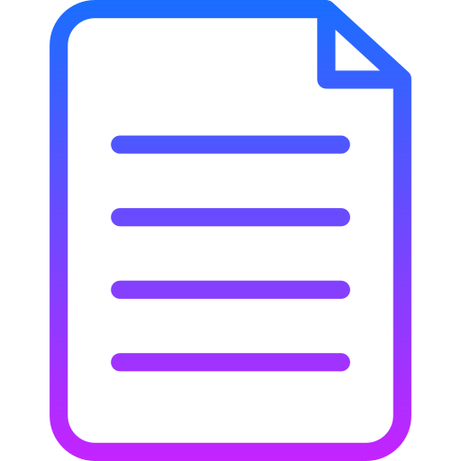 Folded document Generic gradient outline icon