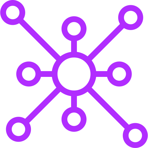réseau Generic color outline Icône