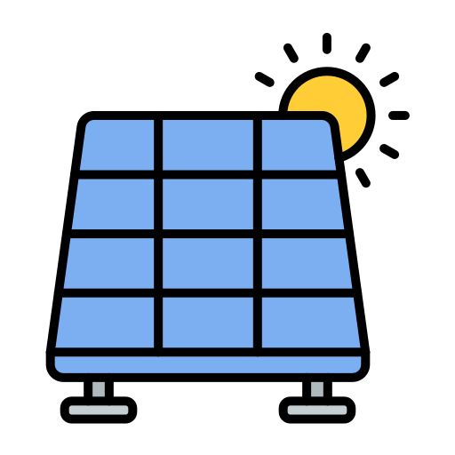 panel solar Generic color lineal-color icono