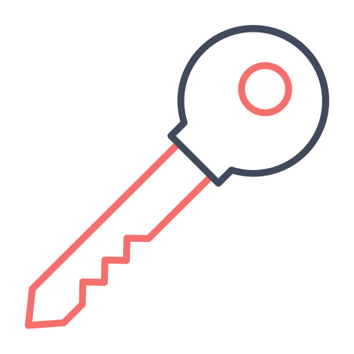 Key Generic color outline icon