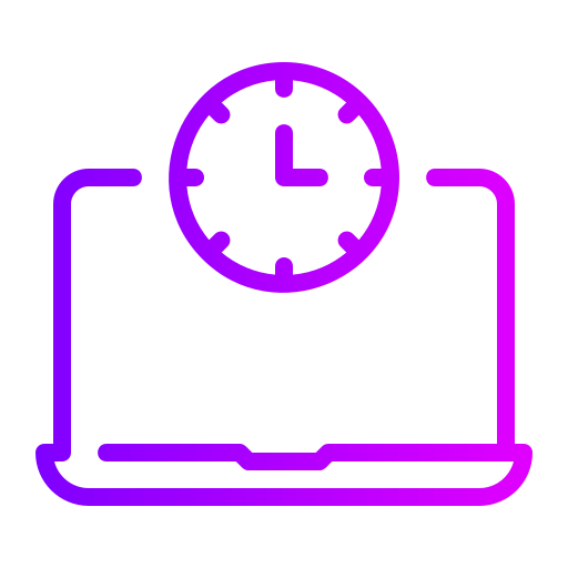 Working time Generic gradient outline icon