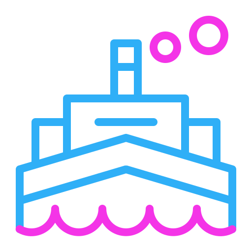 motor de barco Generic color outline Ícone