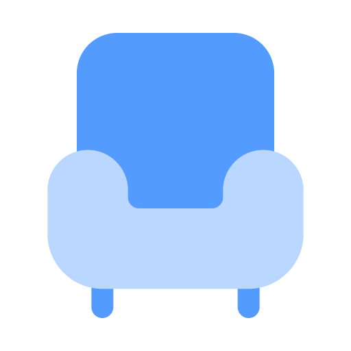 fotel Generic color fill ikona