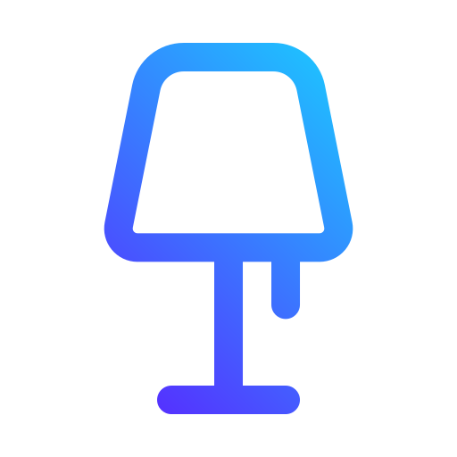lampada da scrivania Generic gradient outline icona