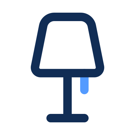 lâmpada de mesa Generic color outline Ícone