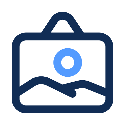 marco de la foto Generic color outline icono