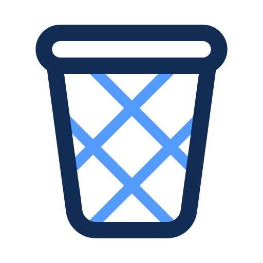Trash bin Generic color outline icon