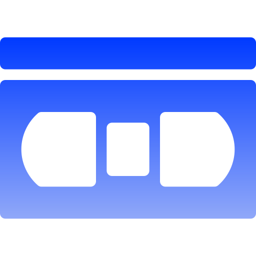 videoregistratore Generic gradient fill icona