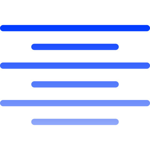 Align center Generic gradient outline icon