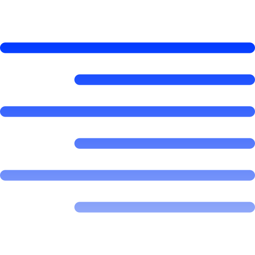 aligner à droite Generic gradient outline Icône