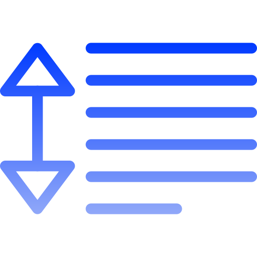 줄 간격 Generic gradient outline icon