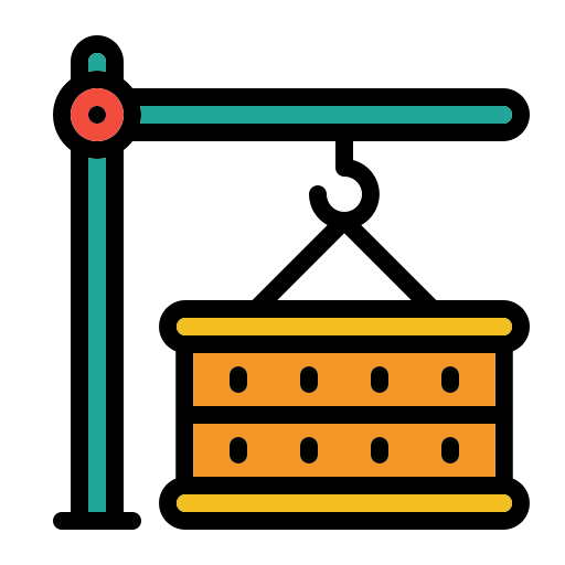 grúa de carga Generic color lineal-color icono