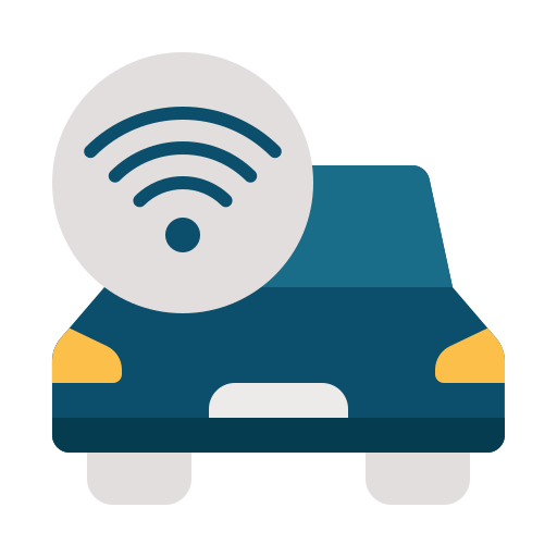 Connected car Generic color fill icon