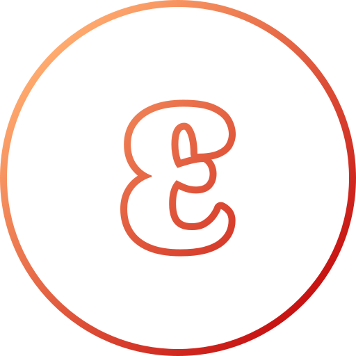 epsilon Generic gradient outline ikona