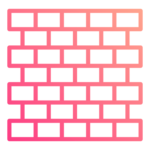 parede de tijolos Generic gradient outline Ícone