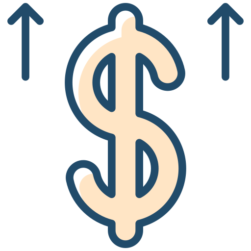 Dollar growth Generic color lineal-color icon