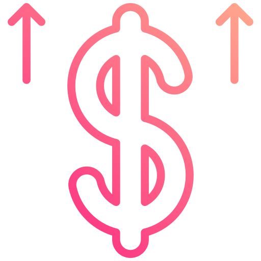 ドルの成長 Generic gradient outline icon