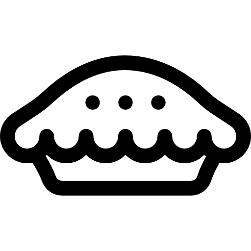 tarta Basic Rounded Lineal icono