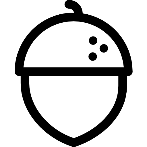 ドングリ Basic Rounded Lineal icon