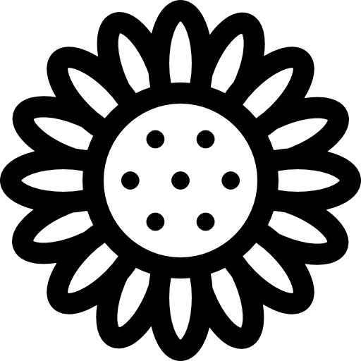 ひまわり Basic Rounded Lineal icon