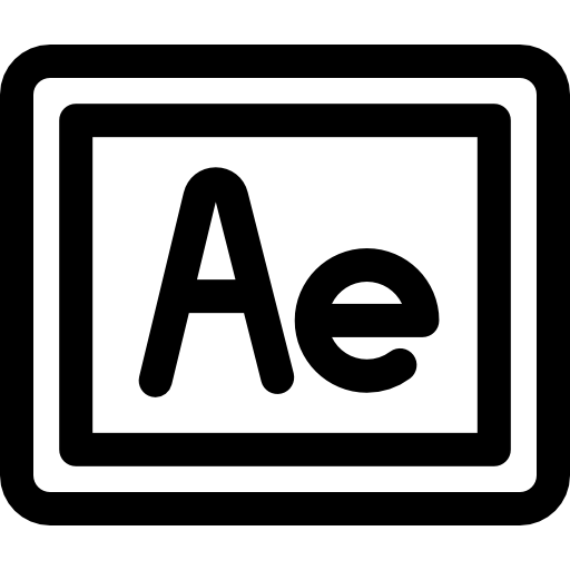 アフターエフェクト Basic Rounded Lineal icon