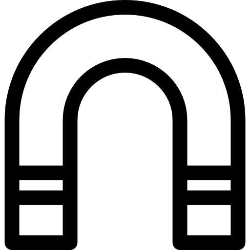 imán Basic Rounded Lineal icono